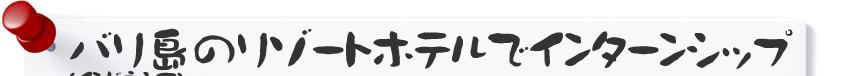 �o�����i�C���h�l�V�A�j�̃��]�[�g�z�e���ŃC���^�[���V�b�v�B