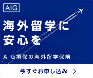 「海外旅行に安心を」AIG損保の海外旅行保険