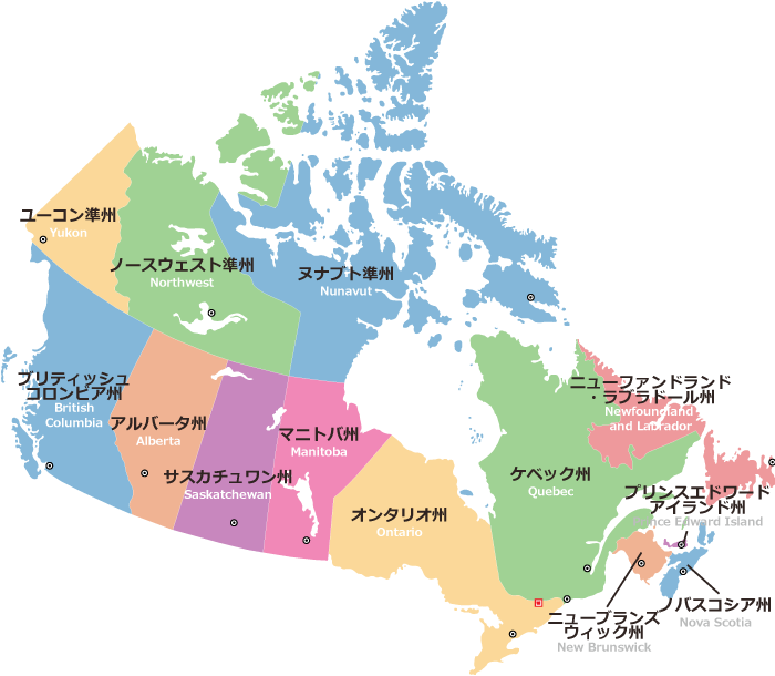 カナダ地図